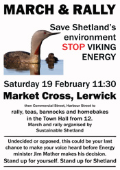 Save Shetland from Viking Energy poster