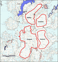 Site quadrants from which Viking calculated the site area. Note the missing areas!